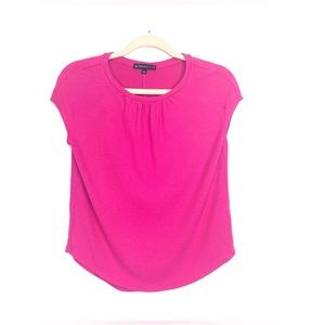 Gibsonlook fuzzy magenta sweater shell tank top EUC